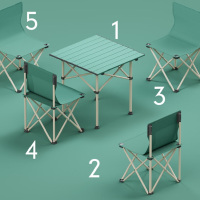 摩兰德 对角线·户外便捷折叠桌椅 TKM-8050-1
