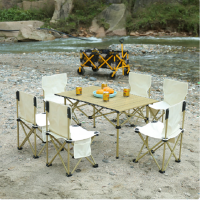 爱吾生 AIWOSN蛋卷桌椅套装(一桌4椅)AW-DJZY08