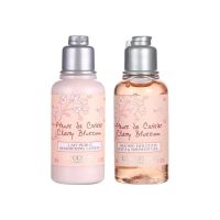 欧舒丹(L'OCCITANE) 甜蜜樱花身体乳沐浴露旅行套装 35ml*2瓶