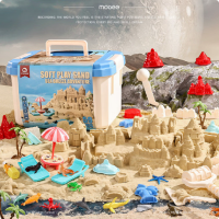 mobee儿童玩具太空沙套装不粘手益智星空礼物-海韵奇遇套装