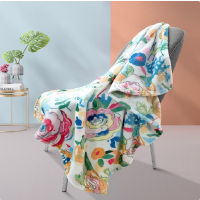 富安娜(FUANNA)单层法兰绒毯子-摩卡时光 80*120cm