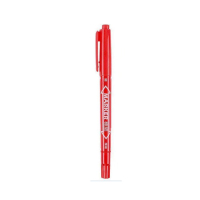 晨光(M&G) 双头油性笔记号笔 MO-120-MC 双头油性马克笔木板石材玻璃布料瓷砖 红色