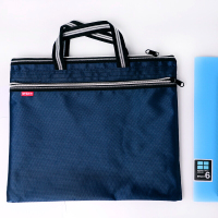 晨光(M&G) 双色提花手提会议包 防水事务包 商务公文拉链袋 资料袋文件袋 单个装ABB93097