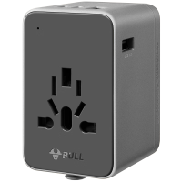 公牛(BULL)70W氮化镓快充多国插座全球通用转换插头欧标美标澳标英标L10U70