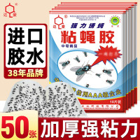 达豪 苍蝇贴粘蝇纸灭蝇神器捕蝇驱蝇器粘虫板 50张装