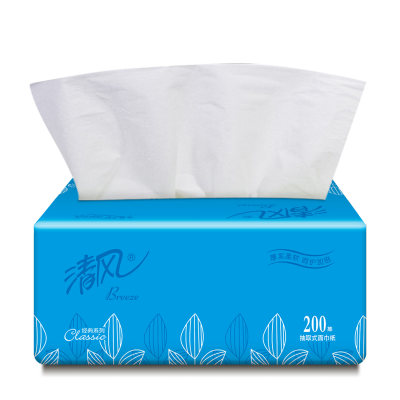 清风 BR8AA1抽取式面巾纸 2层小规格200抽8包装