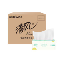 清风柔韧系列亲肤抽纸塑装50小包 AR10SZK3