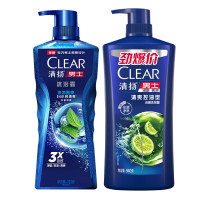 清扬男士系列头皮平衡控油护理去屑洗发露940ml+清扬男士系列沐浴露冰凉酷爽720ml