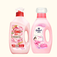奥妙香氛洗衣液玫瑰山茶花香2KG+金纺衣服柔顺剂元气粉樱1KG