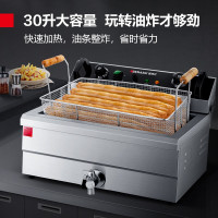 德玛仕(DEMASHI)电炸炉商用单双缸炸鸡炸薯条机油炸锅 油炸炉大单缸DMS-DZL201V(30L