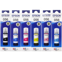 爱普生EPSON原装056墨水L8058 L18058喷墨打印机墨水 爱普森墨水补充装 056BK