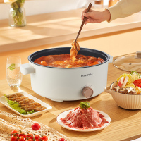 海牌HP-D206 4L多功能电火锅 多用途一体电火锅 两档火力 上蒸下煮双同步