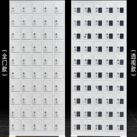 华豫勤匠手机存放柜对讲机电子设备保管箱寄存柜全钢门板50门手机柜