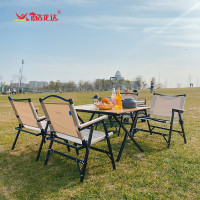 酷龙达 第三代户外可拆卸折叠椅轻便克米特椅露营野餐钓鱼椅 CLD-ZDY03 [卡其色中号]可拆卸收纳