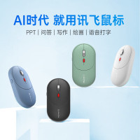 科大讯飞 AI智能鼠标AM30 无线蓝牙鼠标 静音 办公鼠标 轻量化语音鼠标 超薄鼠标 黑色 搭载DeepSeek-R1
