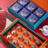 素言茶坊繁华似锦武夷山肉桂茶月饼中秋精美组合茶礼