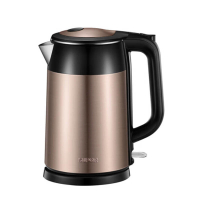 苏泊尔1.7升1800瓦进口温控器炫彩不锈钢电水壶SWF17S26A底盘加热快速烧水