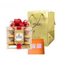 费列罗榛果威化巧克力18粒方形礼盒装盲盒组合 T18+盲盒