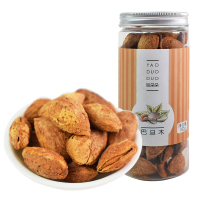 姚朵朵 巴旦木薄壳奶油味扁桃仁炒货干果每日坚果杏仁零食罐装150克 年货