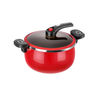 德世朗(DESLON)珐琅锅家用汤锅精铁锅微压防溢无涂层电磁炉明火通用6.5L红色