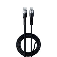 克维杰丨TRUSMI 100W C to C 硅胶 数据线, 黑色,1米