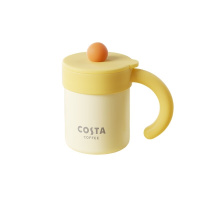 COSTA桌面手持保温杯-黄色400ml