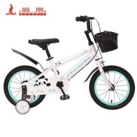 凤凰14寸儿童自行车(碳钢)-途悦熊猫 白绿色