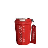 格沵/GERMGERM可口可乐联名款菱形咖啡杯390ml红GPS-2124VP-CCW