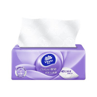 维达抽纸立体美棉韧3层100抽抽取式纸巾24包 V2833