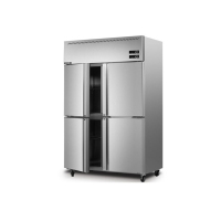 北极熊(polarbear) 商用四门不锈钢厨房冰箱 冷冻冷藏立式对开门 4M2D 单个装