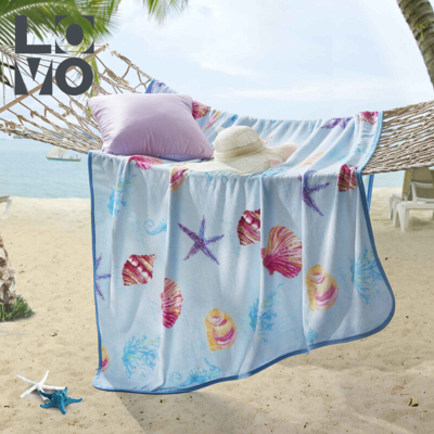 LOVO 海洋记忆法兰绒毯 150*200cm 500g 单个装