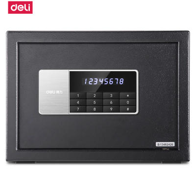 得力(deli) 保险柜型号:得力92619/25CM 小型电子密码保管箱 单个装
