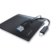 联想(Lenovo) 外置光驱DVD刻录机移动光驱USB外置光驱台式机笔记本一体机光驱USB+Type-c双接口 单个装