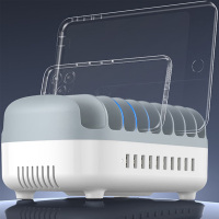 奥克帅(AOKESHUAI) 多口充电器 120W大功率10口USB苹果华为手机ipad充电站带支架设计 单个装