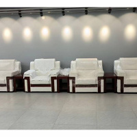 国景 会议室沙发 办公布艺沙发 1000x960x960 单人位