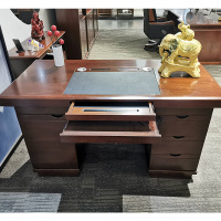 国景 办公桌电脑桌办公室桌 油漆桌1600W*800D*760H 不含椅子 单个装
