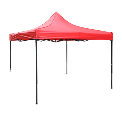 索拉特(SUOLATE) 户外伸缩大伞四角防雨停车雨棚遮阳棚 红色3*3m 单个装