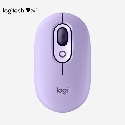 罗技(Logitech)POP MOUSE 无线鼠标 蓝牙鼠标-星暮紫