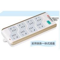 泰力 RE系列多用插座插线板创意开关拖线板 RE-230 八位2.8米线 单个装