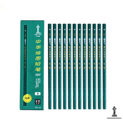中华(Zhong Hua)牌 绘图铅笔(六角杆) 101 B 12支/盒 单盒装