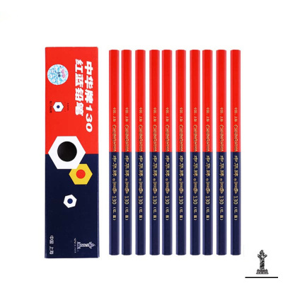 中华(Zhong Hua) 粗杆红蓝铅笔(中六角杆) 130 10支/盒 单盒装