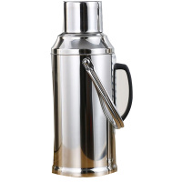 Kebi 不锈钢外壳热水瓶开水瓶大容量 3.2L不锈钢本色 单个装