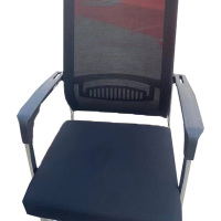 国景 会议办公椅电脑椅 家用靠背休闲透气网椅 单把装