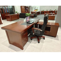 乐恩斯特 1.8米实木办公桌大班台老板桌 1800W*900D*760H 单张装