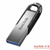 闪迪 64GB U盘CZ73 安全加密 高速读写 学习办公投标 电脑车载 金属优盘 USB3.0 单个装