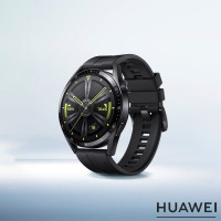 华为(HUAWEI) WATCH GT 3 黑色活力款 46mm表盘 血氧自动检测 华为手表 运动智能手表 单块装