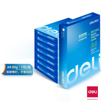 得力(deli)莱茵河复印纸 7414 A4 80g 8包/箱 单箱装