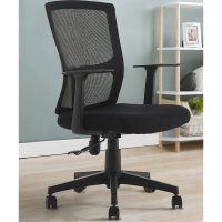 国景 人体工学椅网布椅电脑椅现代简约椅洽谈办公椅职员椅转椅 单把装