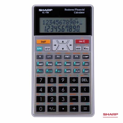 夏普(SHARP)学生科学金融考试计算器 EL-738 函数计算器 单个装