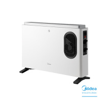 美的(Midea)取暖器 HDW20MFK 智能遥控定时电热风机 三档功率旋钮调节 白色 单台装